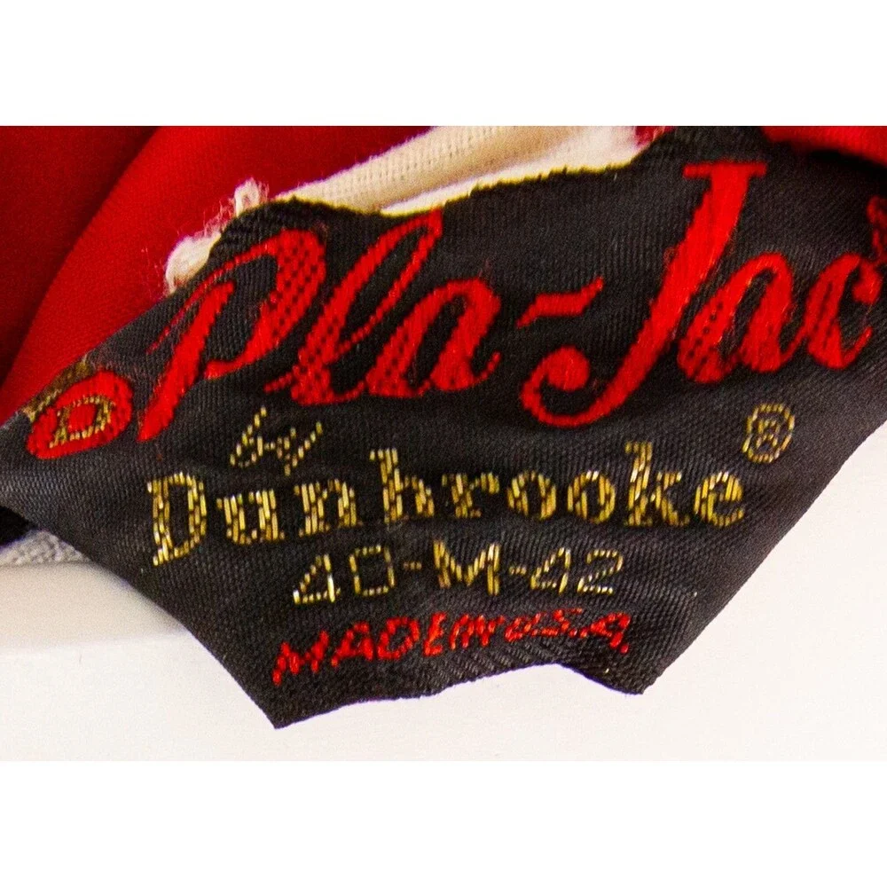 Pla Jac by Dunbrooke Vintage Windbreaker Jacket M Wichita Fire Department Red